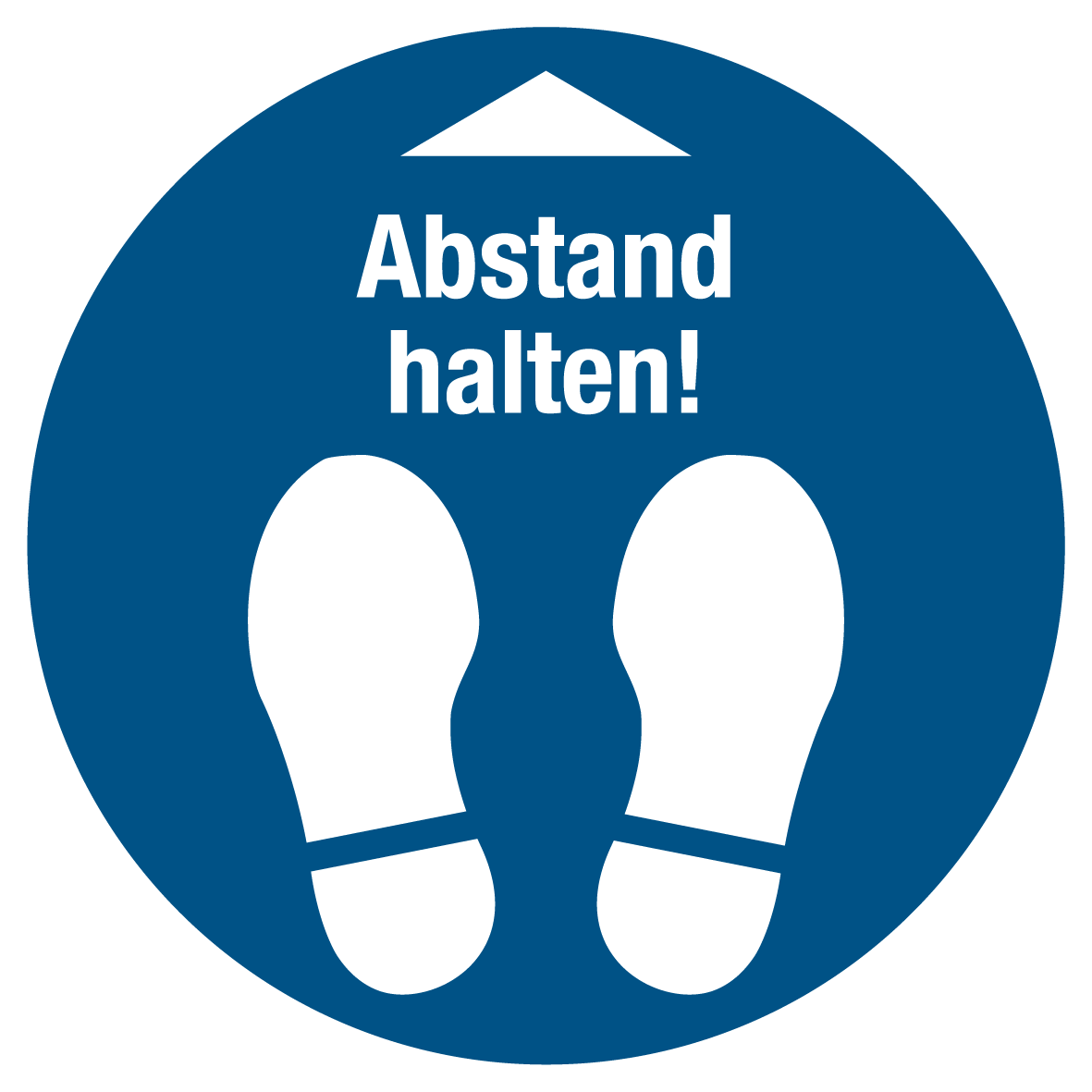 Gebotsschild - Abstand halten!