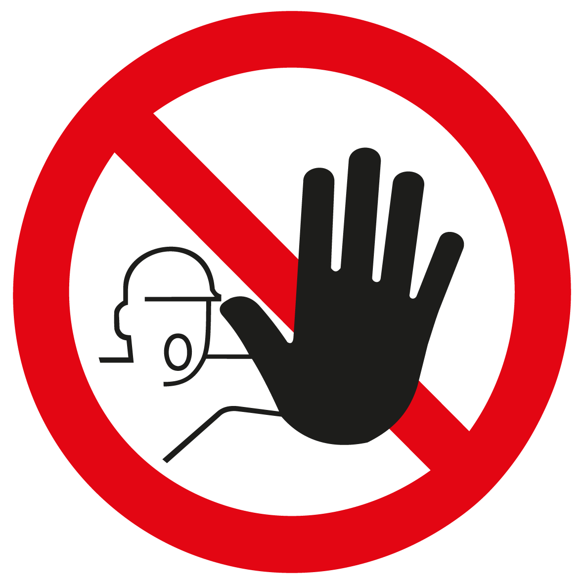 Verbotsschilder - Zutritt für Unbefugte verboten