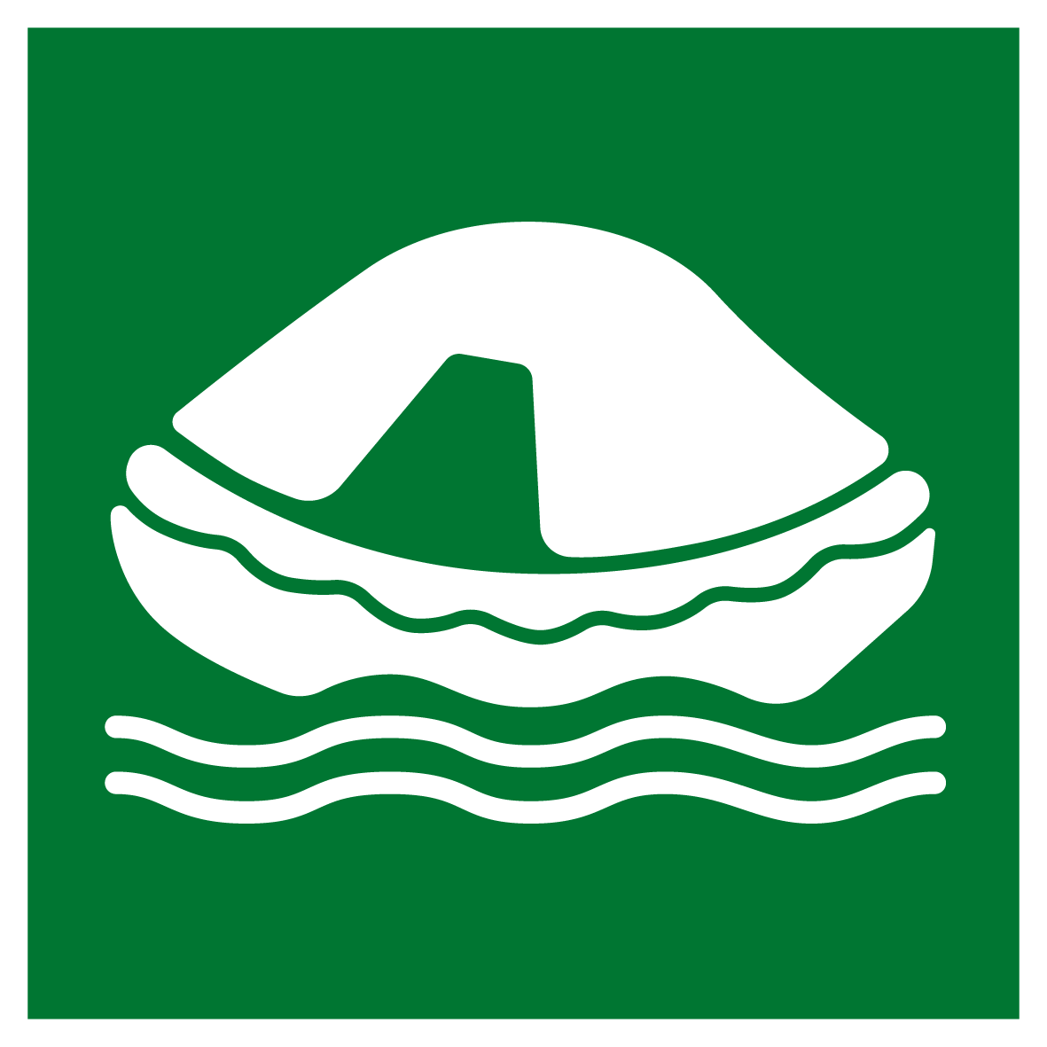 Rettungs- & Fluchtwegschild - Rettungsfloß