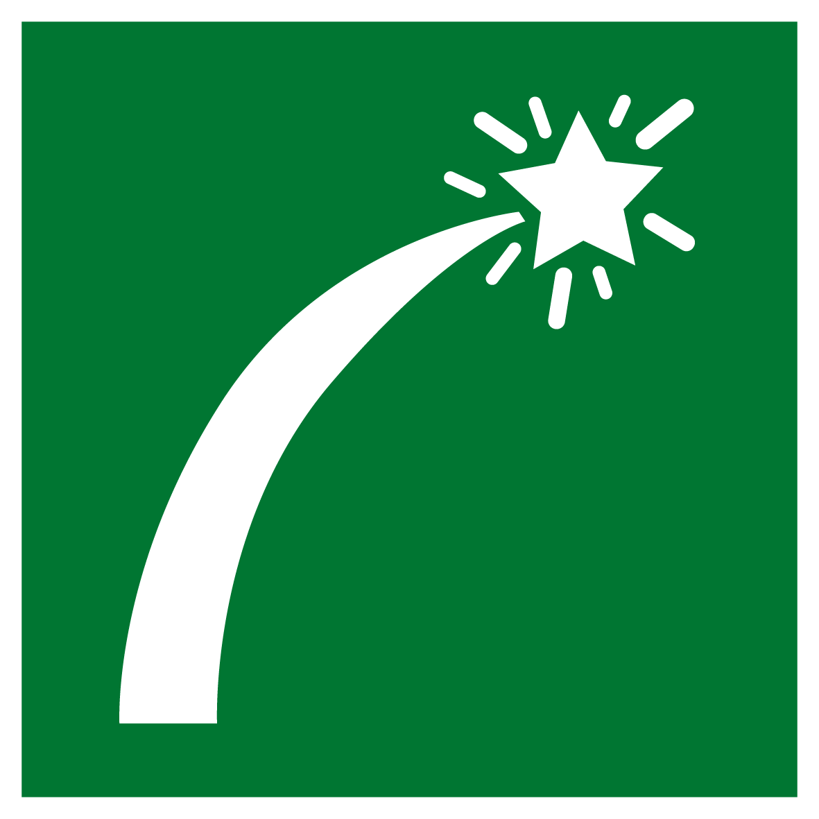 Rettungs- & Fluchtwegschild - Signalrakete