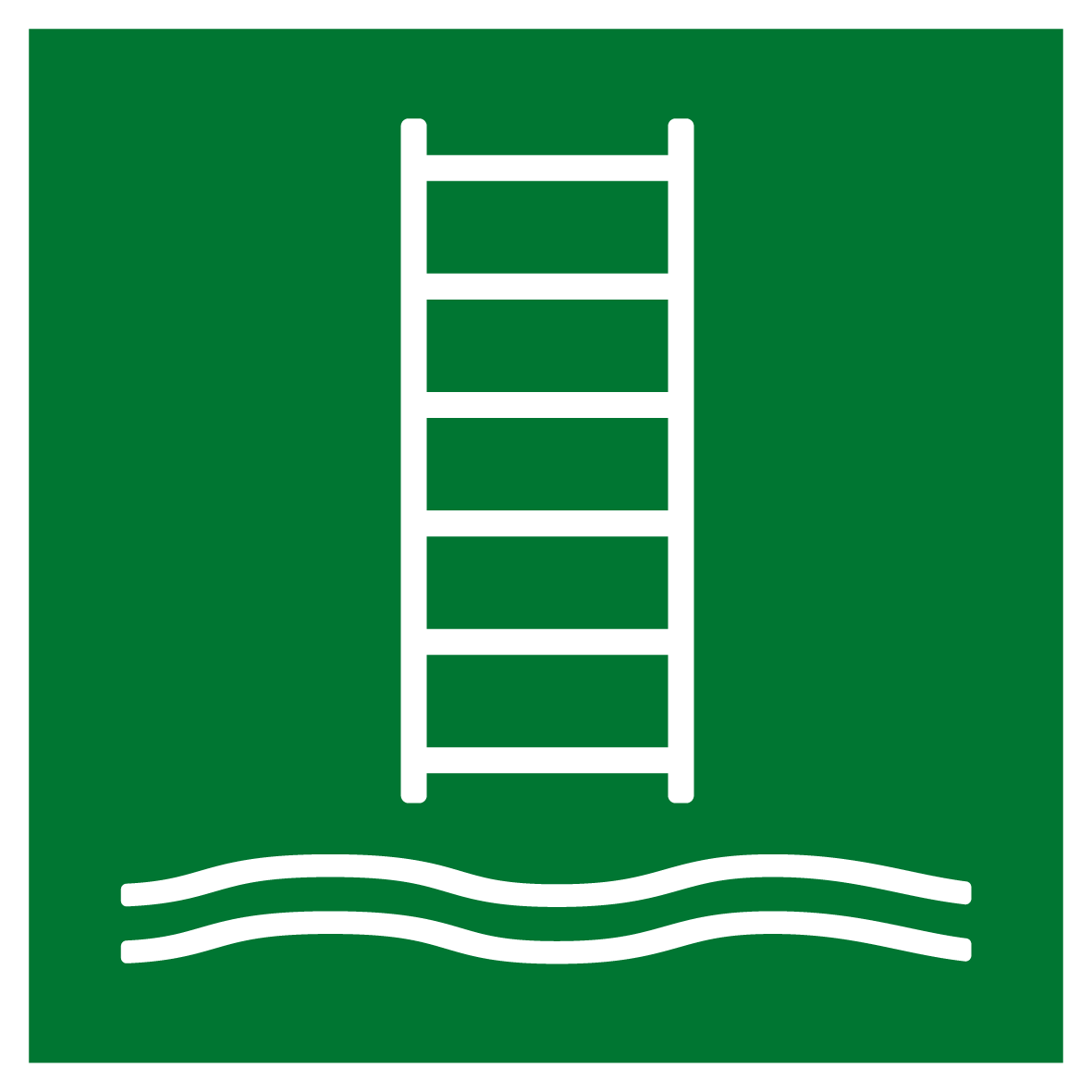 Rettungs- & Fluchtwegschild - Einbootungsleiter