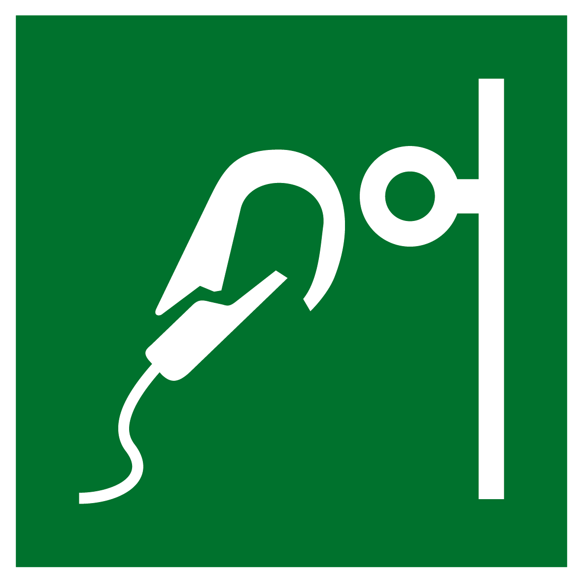 Rettungs- & Fluchtwegschild - Sicherer Einhakpunkt