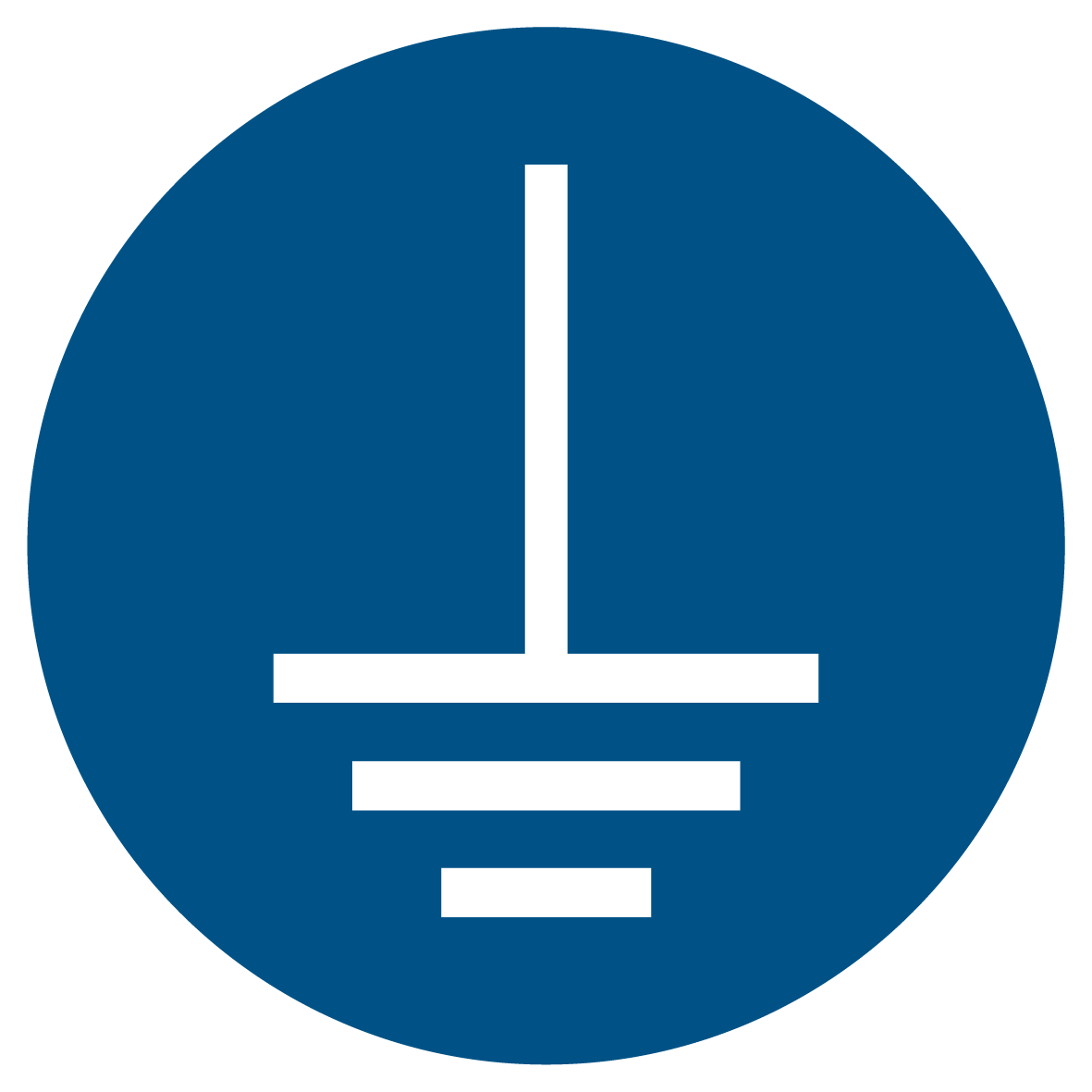 Gebotsschild - Vor Benutzung erden
