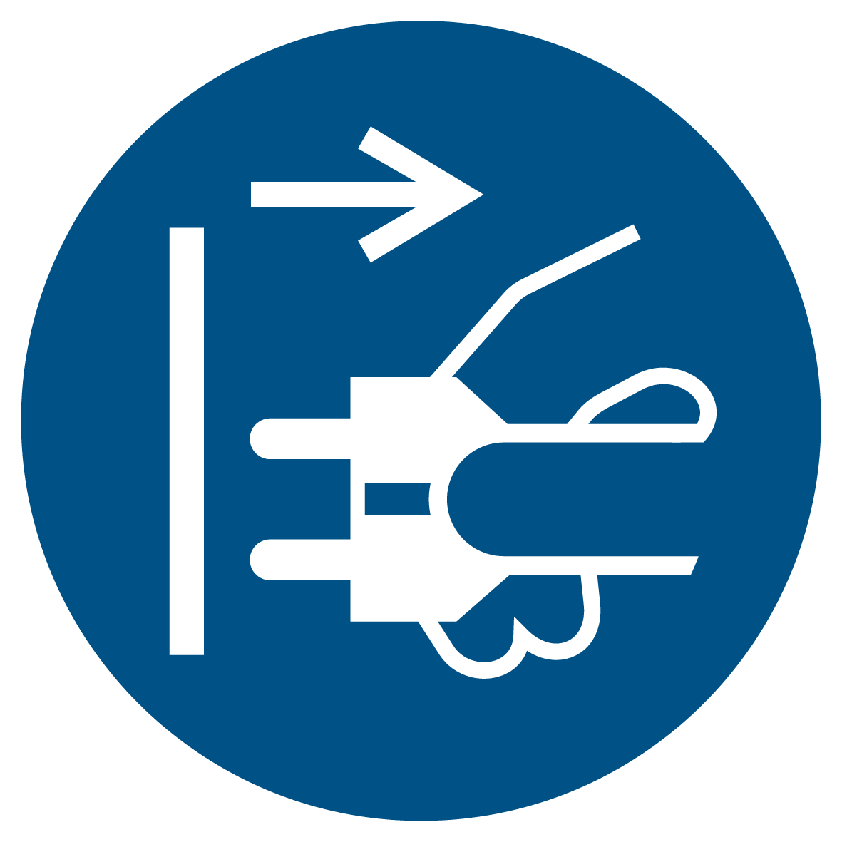 Gebotsschild - Netzstecker ziehen