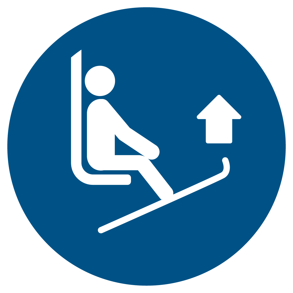 Gebotsschild - Skispitzen anheben