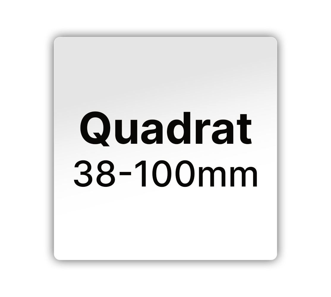Max Premium Quadrat Etiketten - LabelMax 38-100mm Seitenlänge