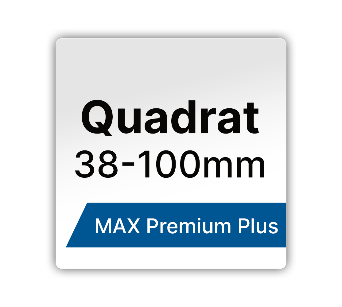 Max Premium Plus Quadrat Etiketten - LabelMax 38-100mm Seitenlänge