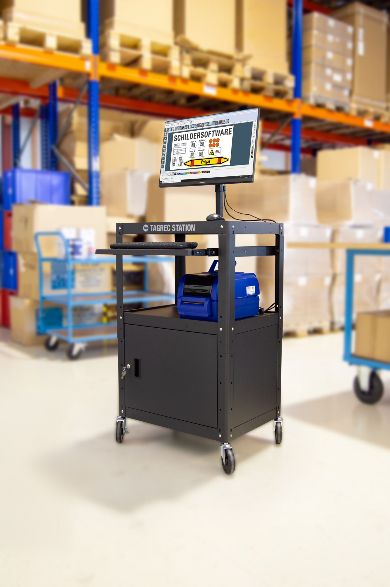 TagRec-Station Komplettset Inkl. Beschriftungssystem LabelMax SP3