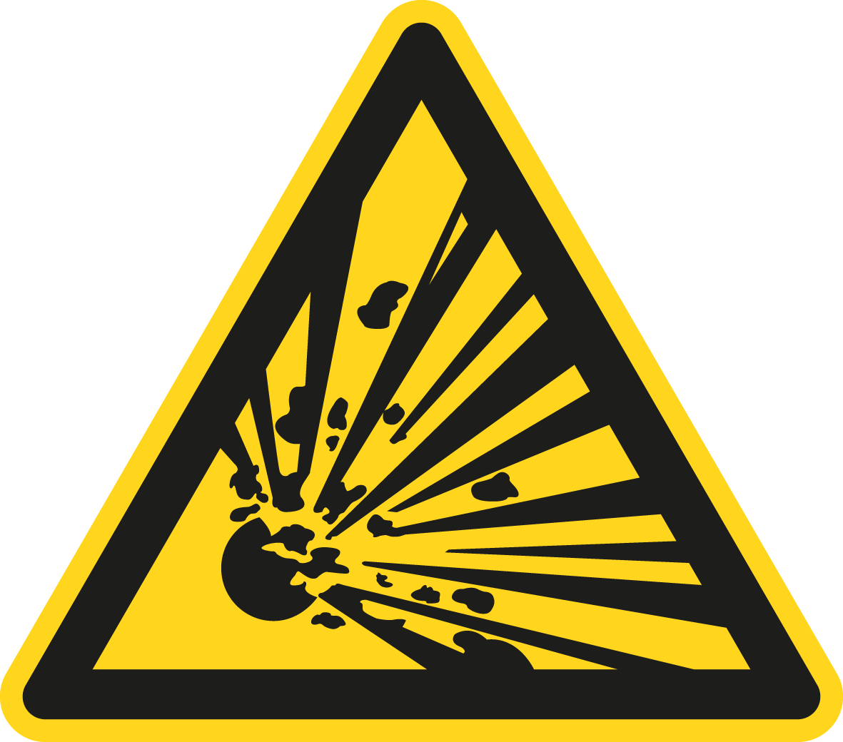 Warnschild - Warnung vor explosionsgefährlichen Stoffen