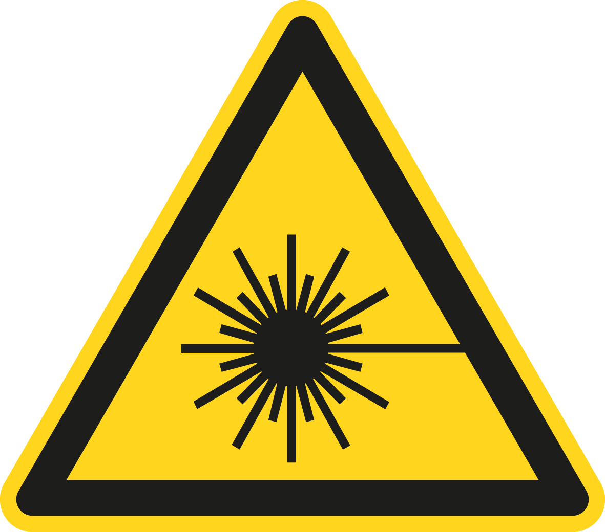 Warnschild - Warnung vor Laserstrahl