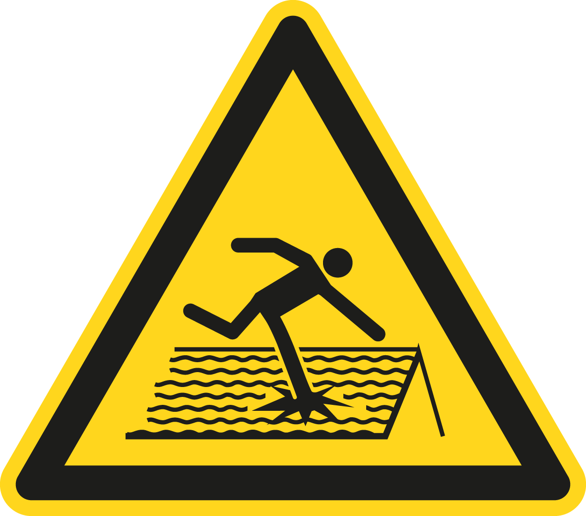 Warnschild - Warnung vor nicht durchtrittsicherem Dach