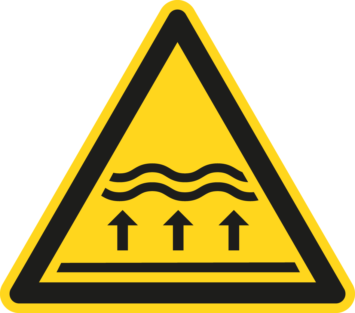 Warnschild - Warnung vor Überschwemmungsgebiet
