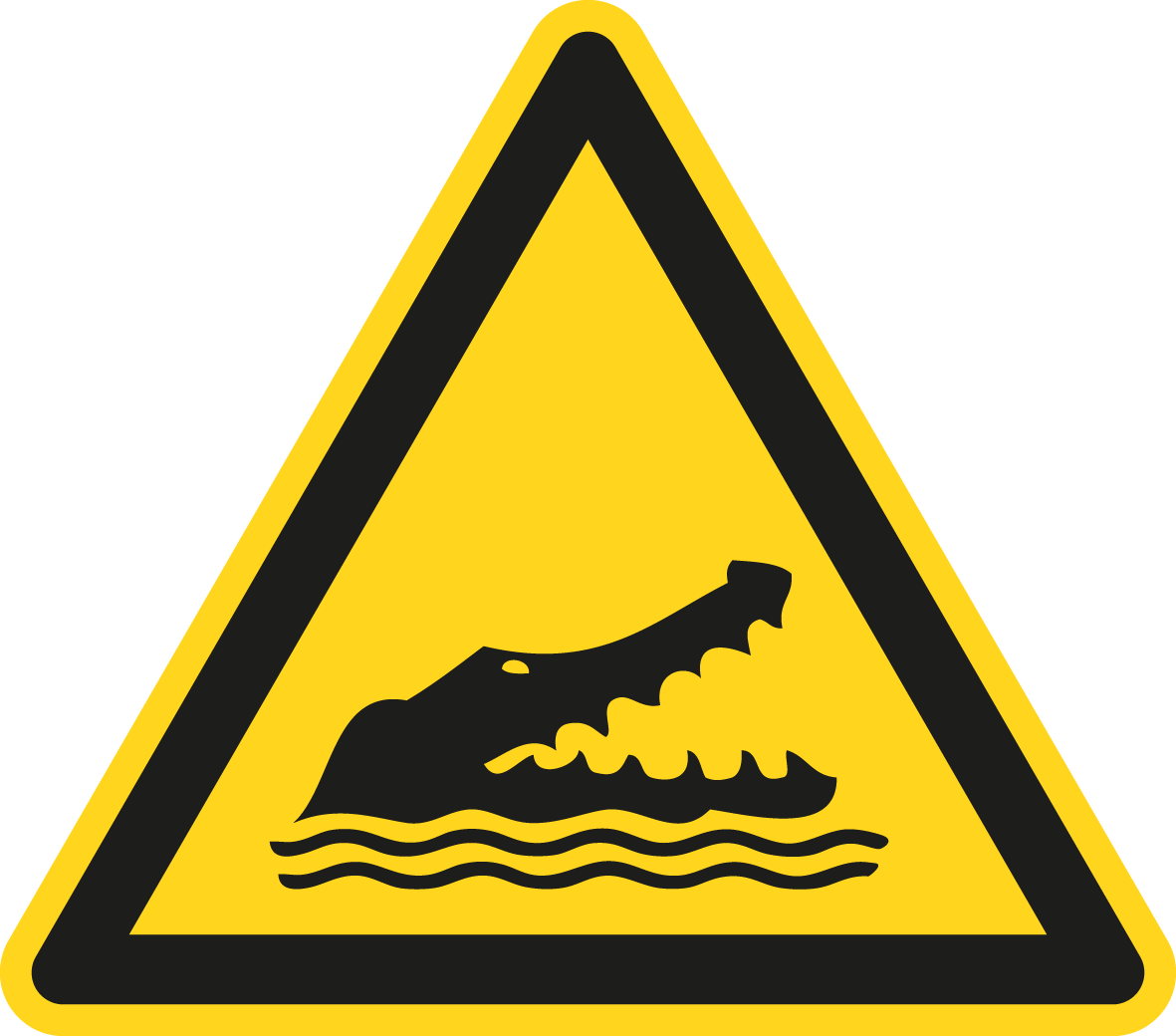 Warnschild - Warnung vor Alligatoren