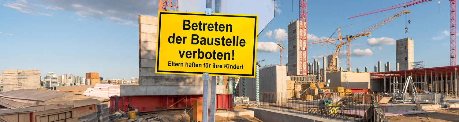 Schilder & Kennzeichnungen > Baustellenschilder