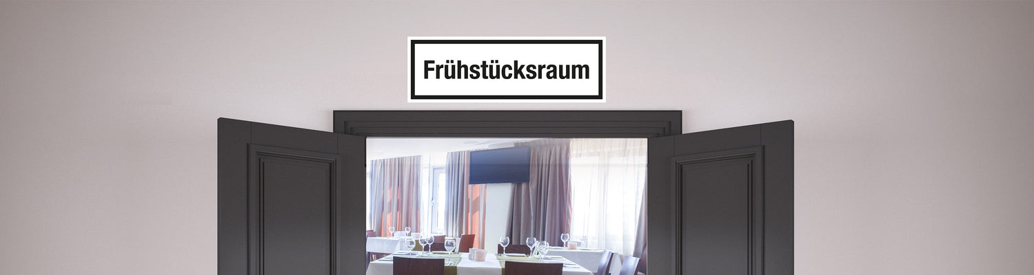 Schilder & Kennzeichnungen > Gastronomieschilder und Gewerbeschilder