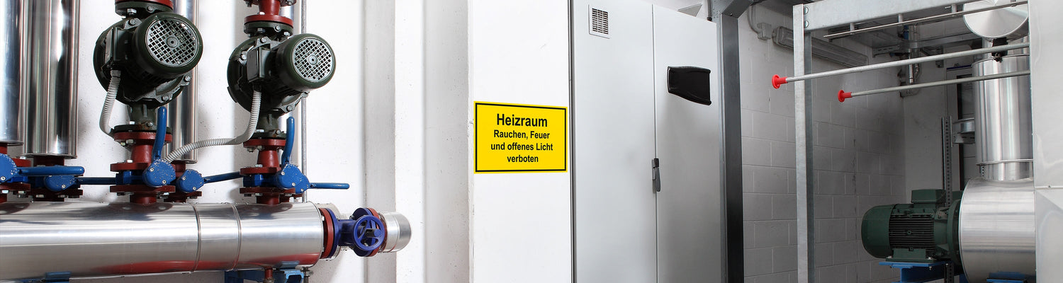 Schilder & Kennzeichnungen > Schilder für Gasanlagen und Heizungsanlagen