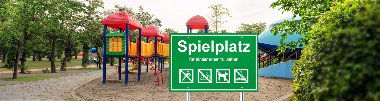 Schilder & Kennzeichnungen > Spielplatzschilder
