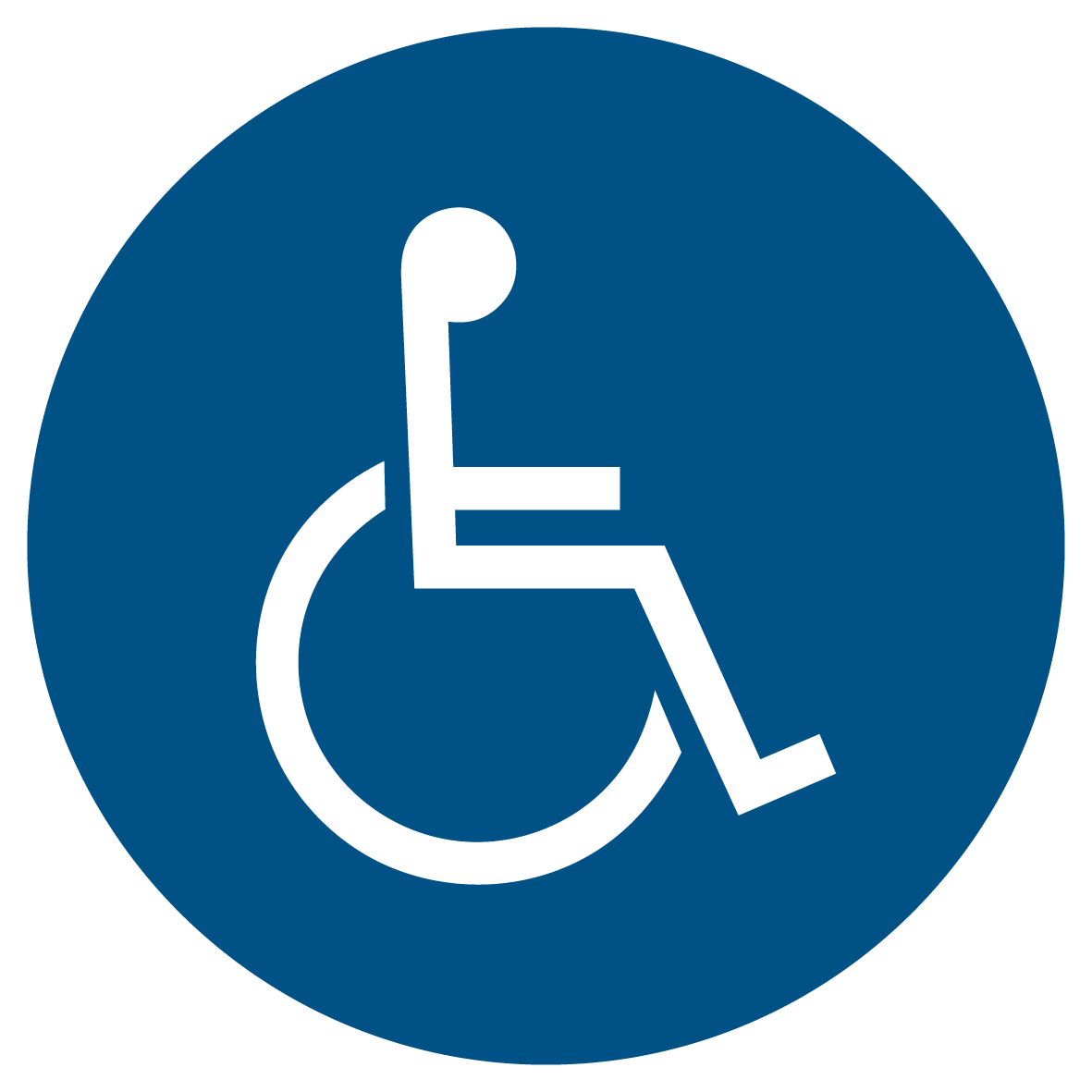 Gebotsschild - Für Rollstuhlfahrer