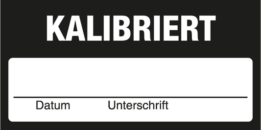 Inventar- & Wartungsschild - Kalibriert | 1 VE = 50 Stck.