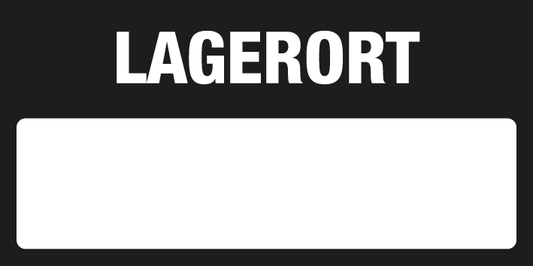 Inventar- & Wartungsschild - Lagerort | 1 VE = 50 Stck.