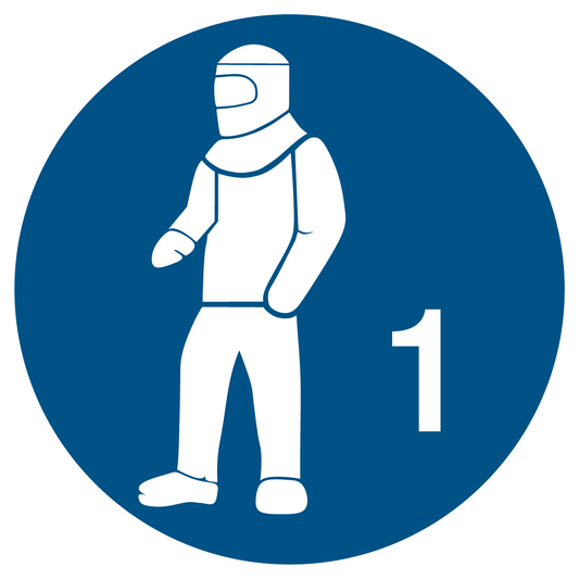 Gebotsschild - Schutzkleidung benutzen Typ 1