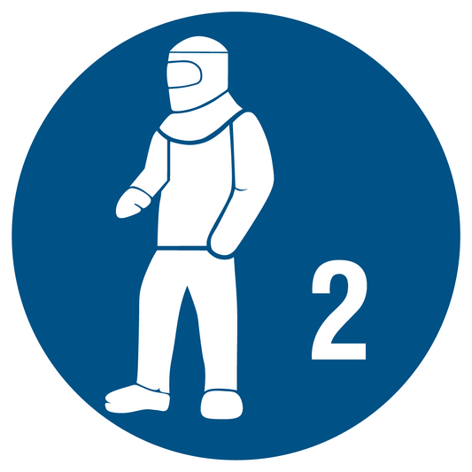 Gebotsschild - Schutzkleidung benutzen Typ 2