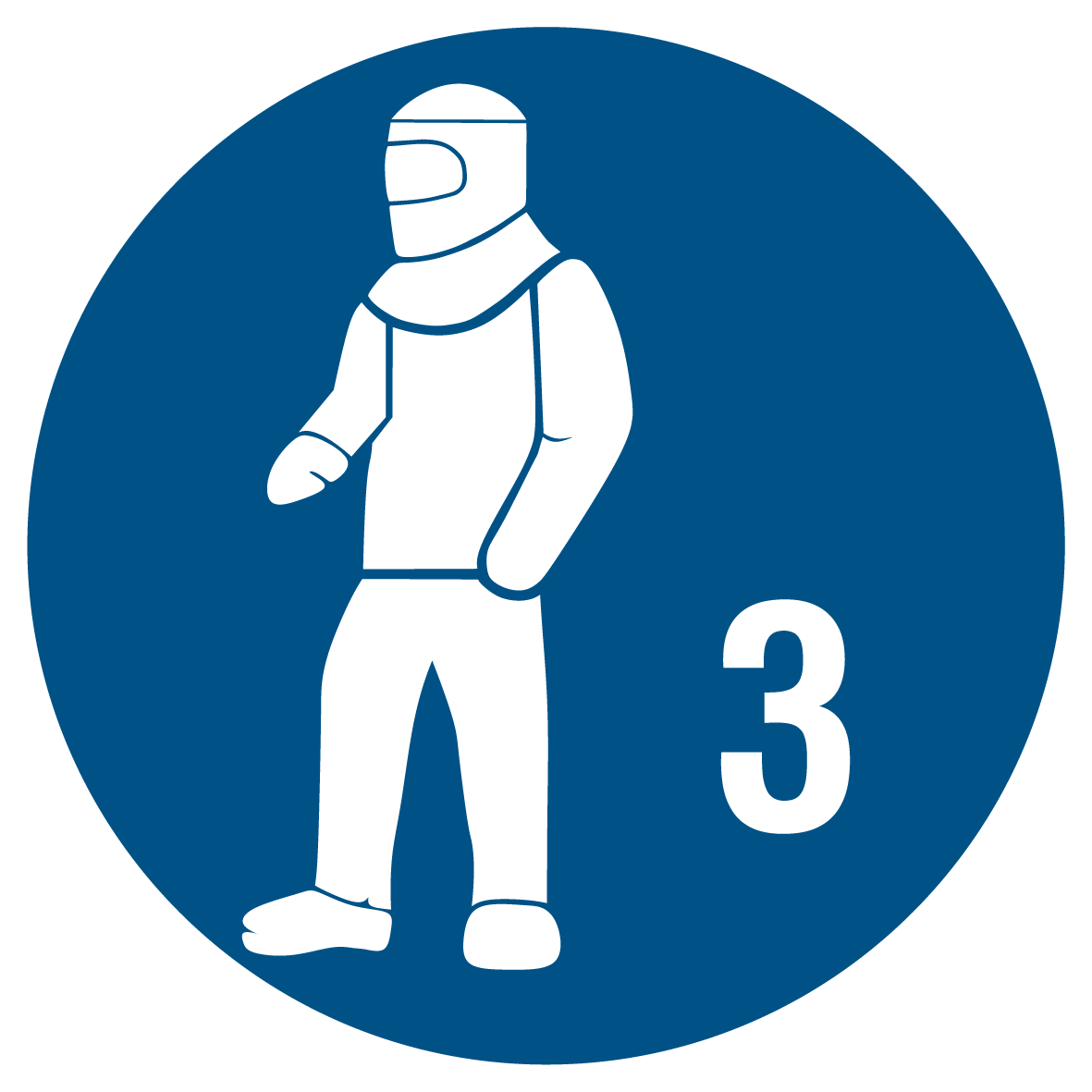 Gebotsschild - Schutzkleidung benutzen Typ 3