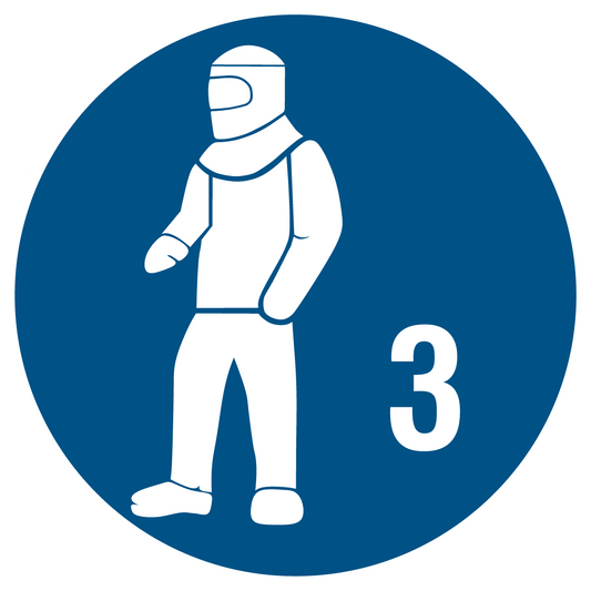 Gebotsschild - Schutzkleidung benutzen Typ 3
