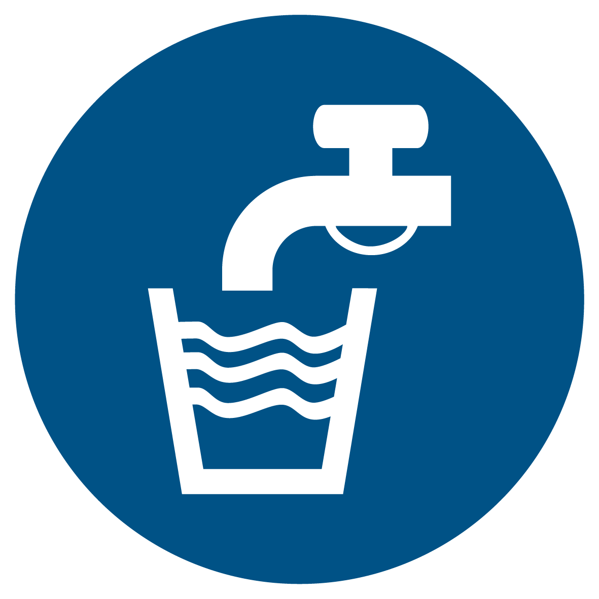 Gebotsschild - Trinkwasser