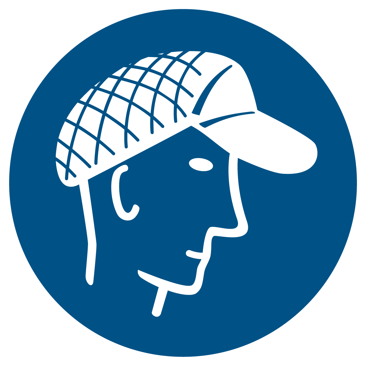 Gebotsschild - Schutzhaube benutzen