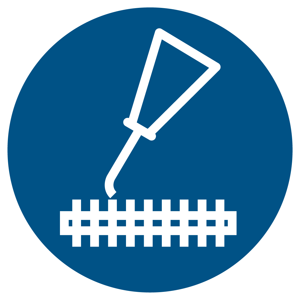 Gebotsschild - Schneidwerk ölen