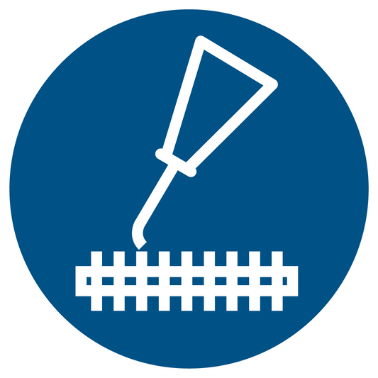 Gebotsschild - Schneidwerk ölen