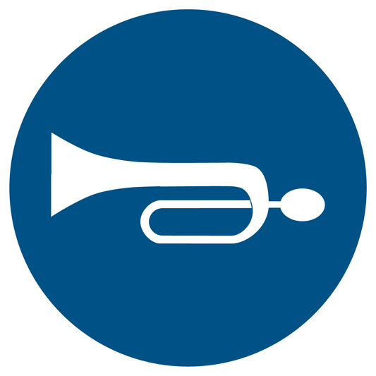 Gebotsschild - Hupe benutzen