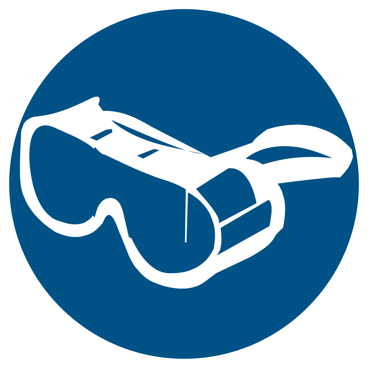 Gebotsschild - Vollschutzbrille benutzen