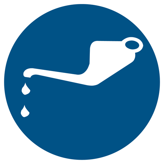 Gebotsschild - Ölen