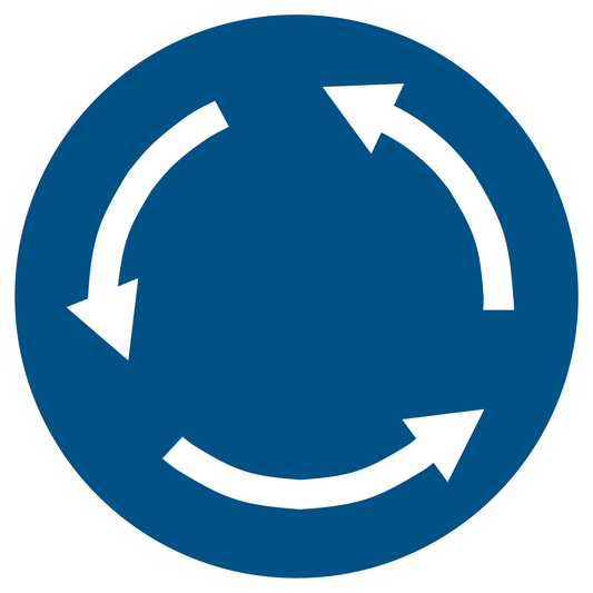 Gebotsschild - Kreisverkehr