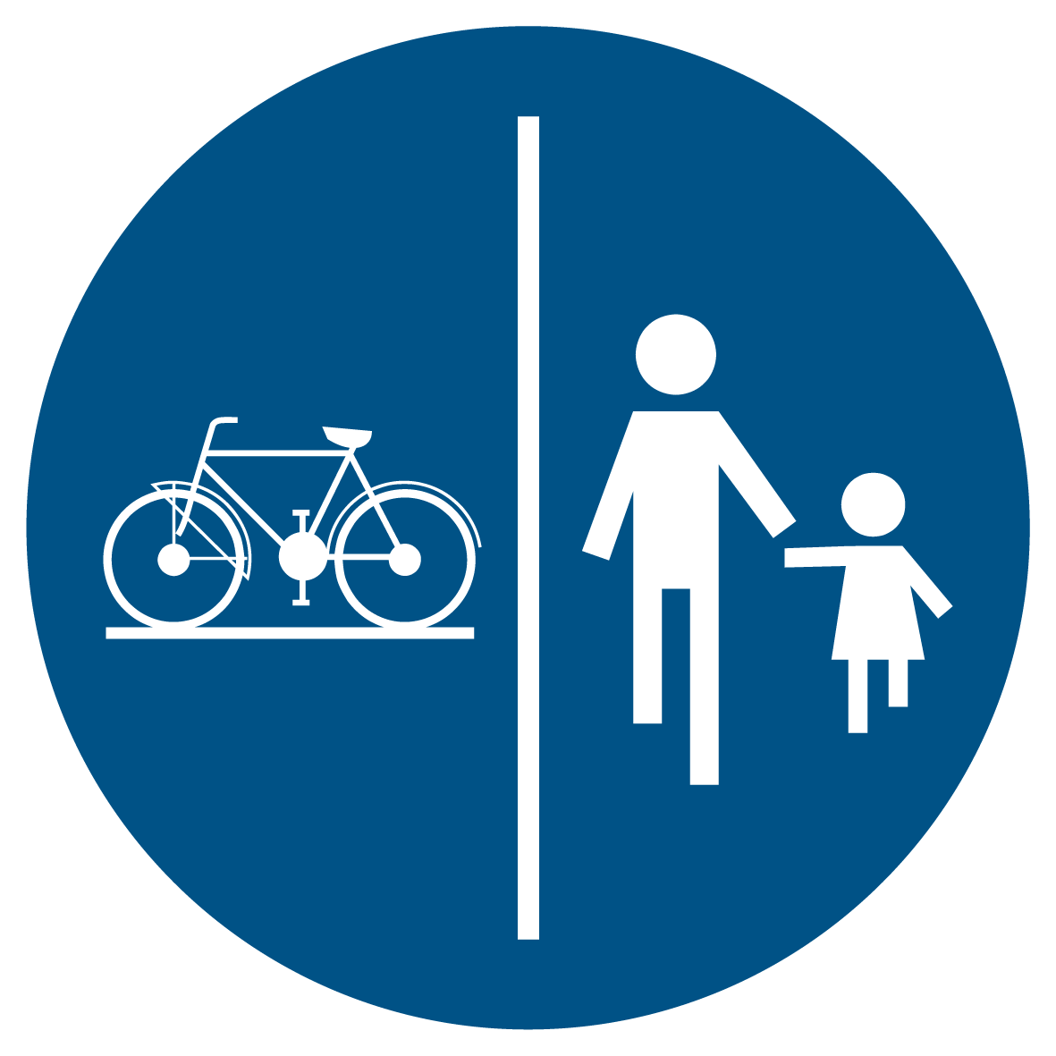 Gebotsschild - Fahrrad- und Fußgängerweg benutzen