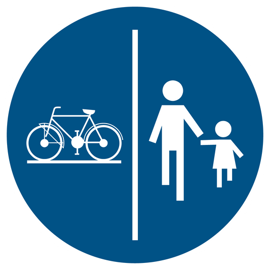 Gebotsschild - Fahrrad- und Fußgängerweg benutzen