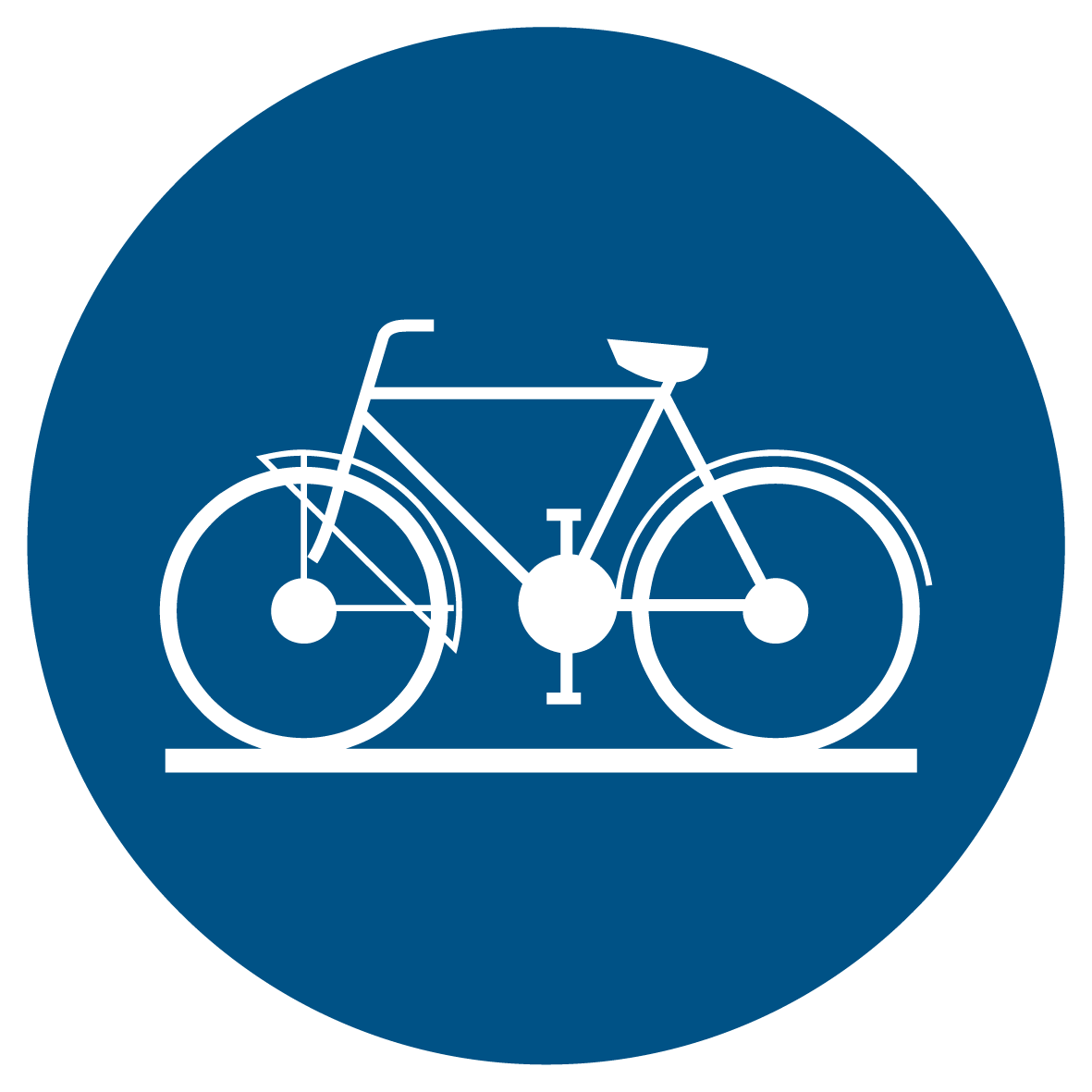 Gebotsschild - Fahrradweg benutzen