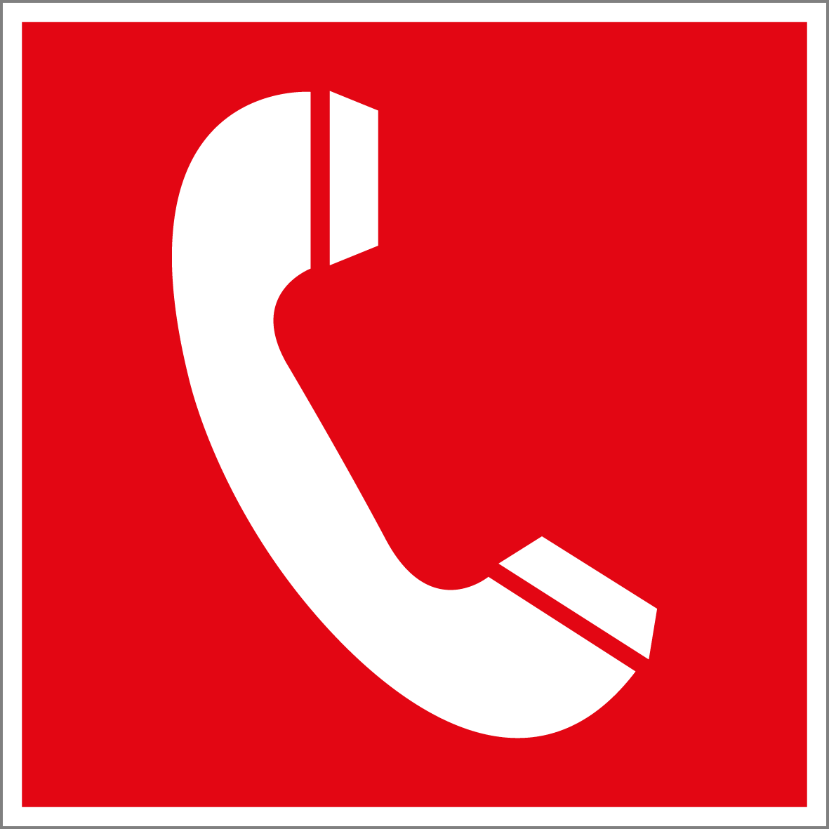 Brandschutzschild - Brandmeldetelefon