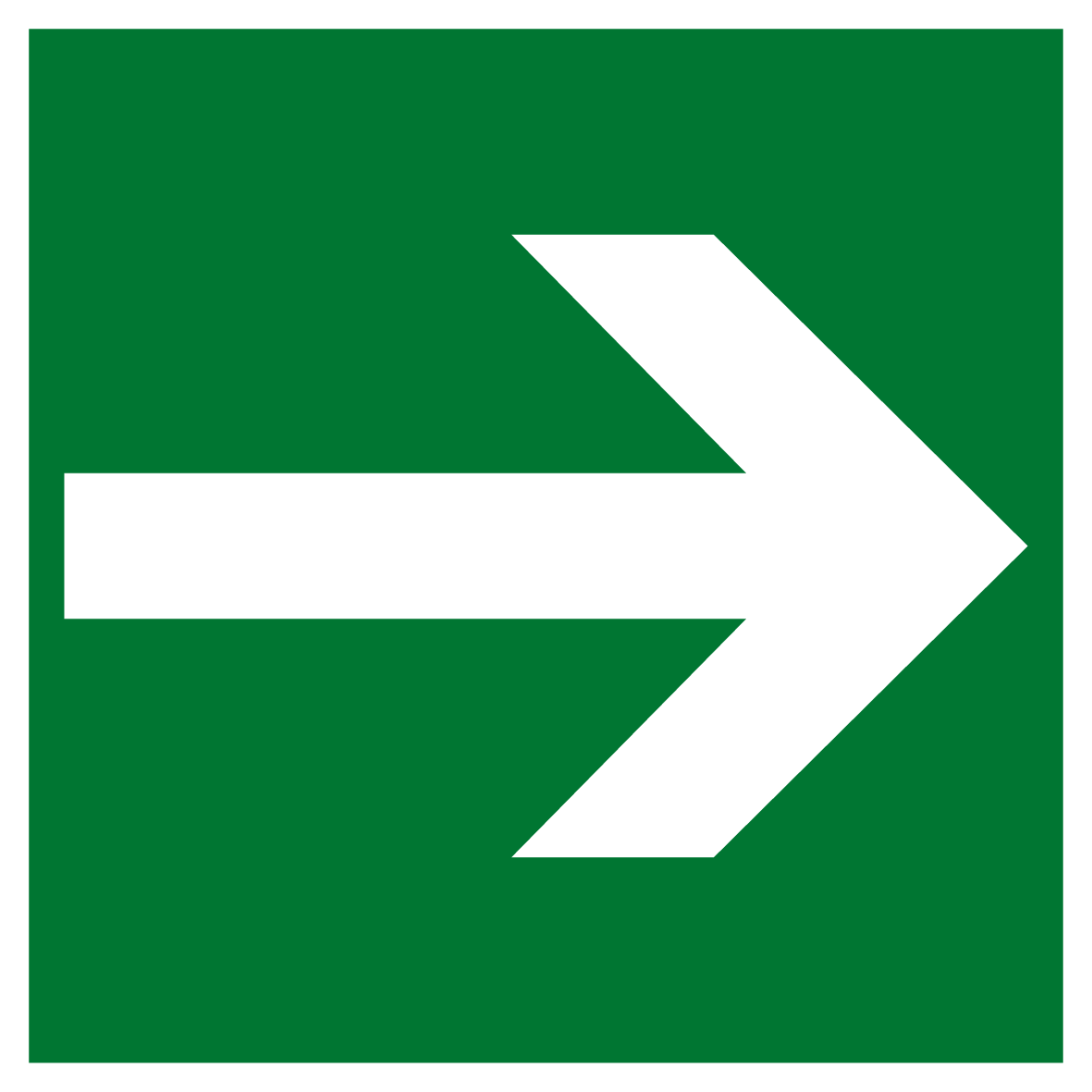 Rettungs- & Fluchtwegschild - Richtungspfeil links / rechts