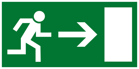 Rettungs- & Fluchtwegschild - Rettungsweg rechts