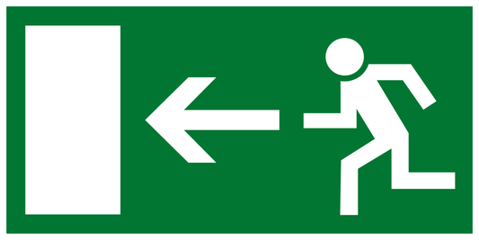 Rettungs- & Fluchtwegschild - Rettungsweg links