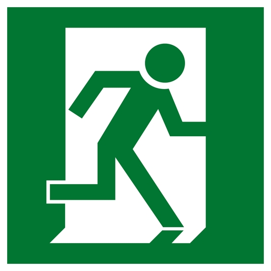 Rettungs- & Fluchtwegschild - Notausgang rechte Hand