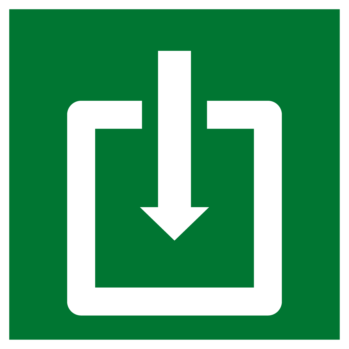Rettungs- & Fluchtwegschild - Eingang