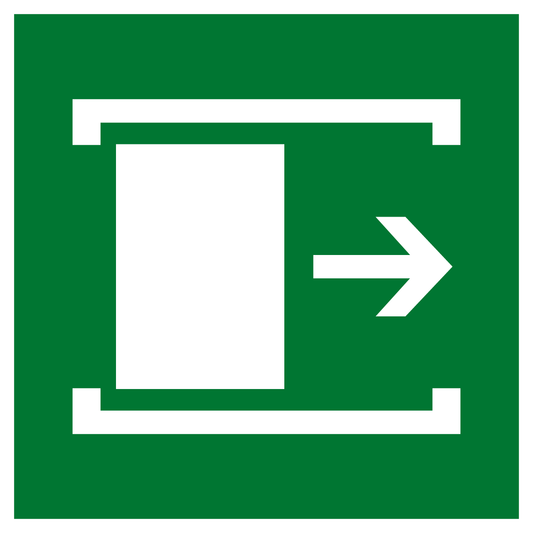 Rettungs- & Fluchtwegschild - Schiebetür