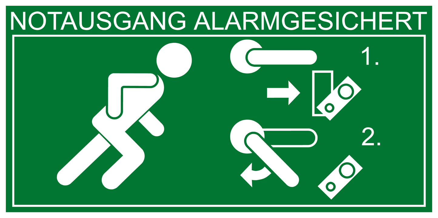 Rettungs- & Fluchtwegschild - Türwächter rechts