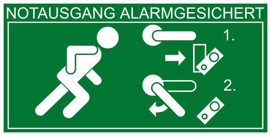 Rettungs- & Fluchtwegschild - Türwächter rechts
