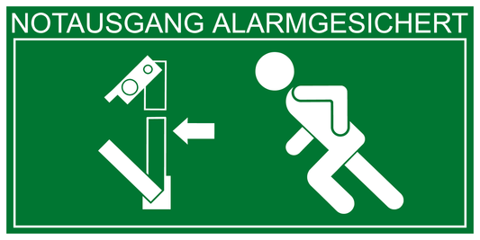 Rettungs- & Fluchtwegschild - Paniktreibriegel links