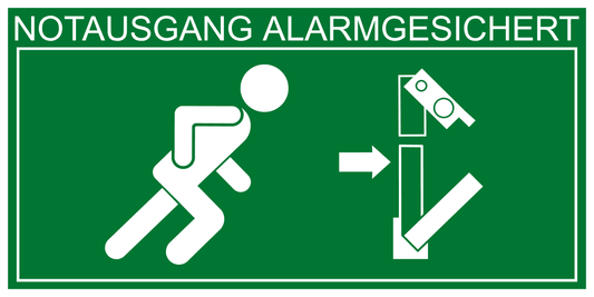 Rettungs- & Fluchtwegschild - Paniktreibriegel rechts
